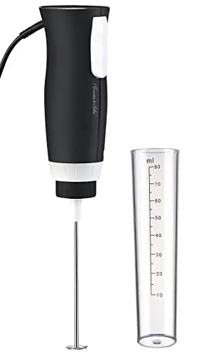 Rosenstein & Söhne Minimixer: Elektrischer Profi-Mini-Handmixer - Automatische Milchaufschäumer – Ideal für Drinks, Dips und Soßen mit Mixbecher-Aufsatz und rutschfestem Handgriff für komfortables Mixen.