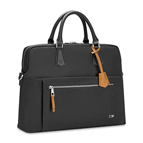 RONCATO Woman Biz Laptoptasche mit 15,6 Laptopfach - 42x30x10 cm - Schwarz