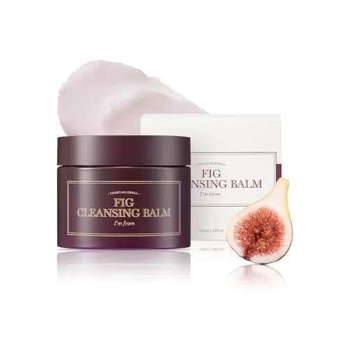 I'm from Fig Cleansing Balm 100 ml - Sanfte Reinigung für strahlende Haut - Reinigungsmilch für das Gesicht, angereichert mit Feigen- und Ölwasser, das Unreinheiten entfernt und die Haut hydratisiert. Vegan, tierversuchsfrei und ohne künstliche Zusätze.