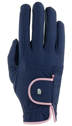 Roeckl Sports Reithandschuh LONA, Navy/Vintage Pink 7.5 von Roeckl