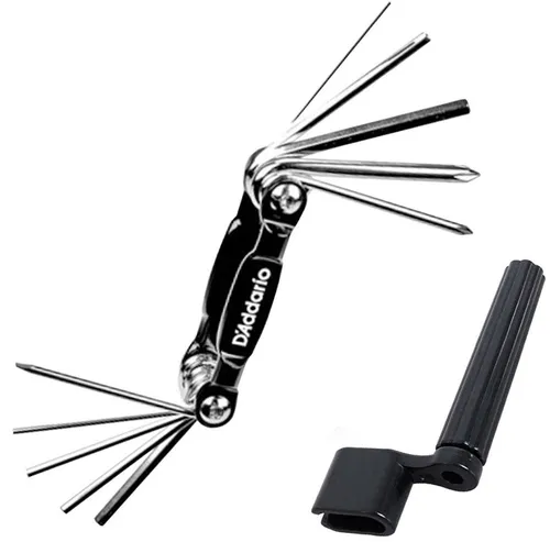 Daddario E-Gitarre Daddario PW-GBMT-01 Werkzeug für Gitarre und Bass mit Saitenkurbel