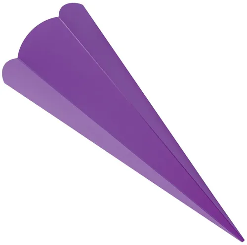 folia Schultüten-Zuschnitt 6-eckig 680 mm lila 5 Stück