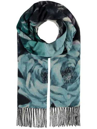 Giorgio Rimaldi Modeschal Cashmink® Schal mit Fransen - Modeschal im eleganten Blumen-Design, CO2-neutral und leicht zu tragen, perfekt für vielseitige Styles mit einer Größe von 30 x 180 cm.