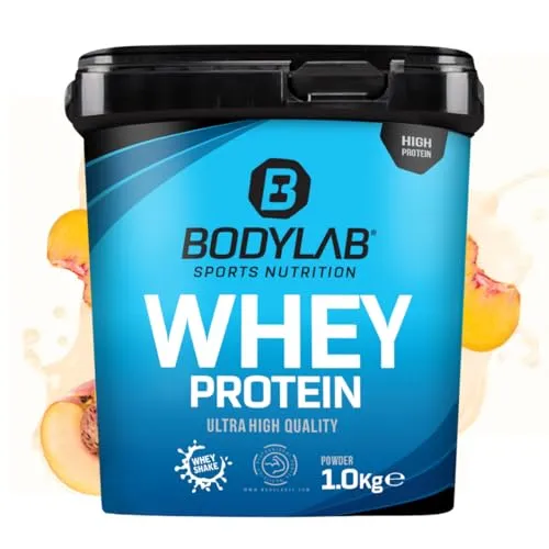 Bodylab24 Whey Protein Pulver, Pfirsich-Joghurt, 1kg