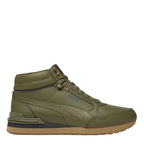 PUMA ST Runner V4 MID (40289306) Herren-Sneaker, Khaki, bequem, funktional, zum Schnüren, für Herbst/Winter, komfortabel, stylisch, für jeden Tag, Größe 46 EU