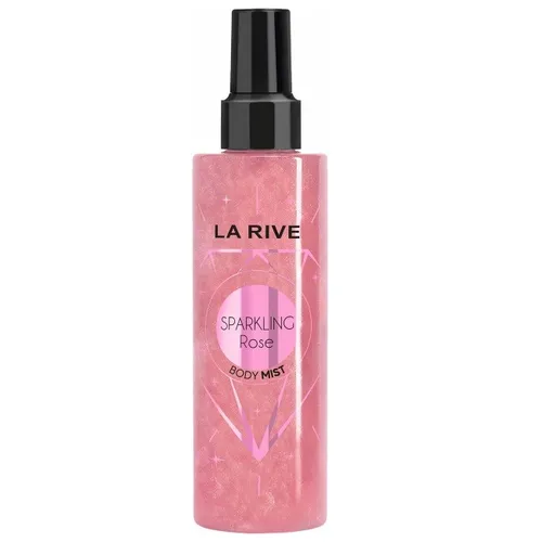 La Rive Sparkling Rose Body Mist mit Glitzer 200 ml - Erfrischendes Körperspray für Damen mit blumigen und fruchtigen Noten. Ideal für temperamentvolle Frauen, die frischen Duft und Glitzer lieben. Perfekt für den täglichen Gebrauch und warme Tage.