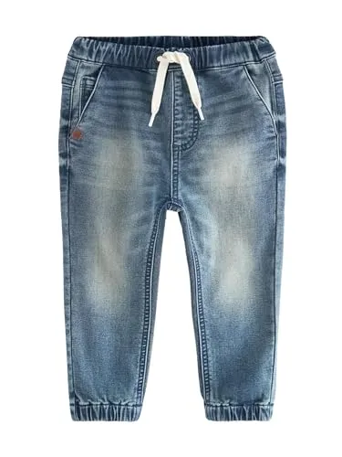 NEXT Jungen Jogger-Jeans mit komfortablem Stretch Mittelblau 116-122