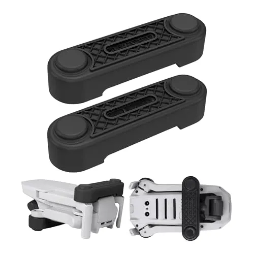 Drohnen Propeller Halterung, 1 Set, kompatibel mit DJI Mini 2, DJI Mini 2 SE, DJI Mini SE, DJI Mavic Mini, Schwarz, Silikon, Rotorblätter Schutz Drohne, Propellerhalter Transport, Drone Prop Holder