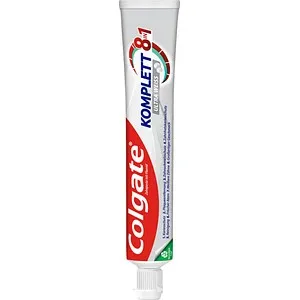 Colgate Komplett 8 Ultra Weiss Zahnpasta 75 ml - Handzahnbürsten, sorgt für strahlend weiße Zähne und schützt vor Karies und Plaque.