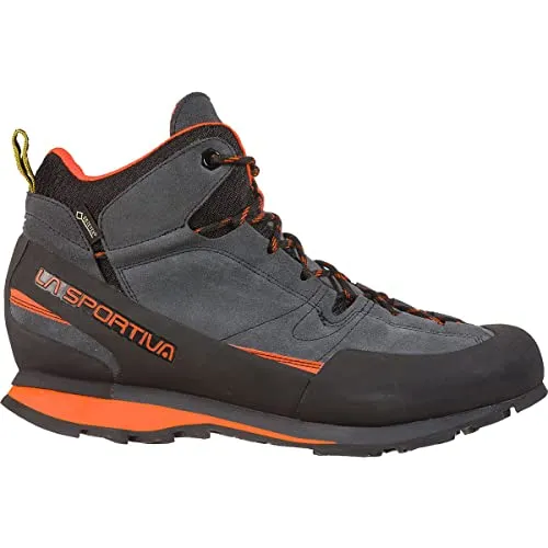LA SPORTIVA Boulder X Mid GTX Grau - Gore-Tex Robuster Leichter Gore-Tex Leder Approach-Schuh, Größe EU 42.5 - Farbe