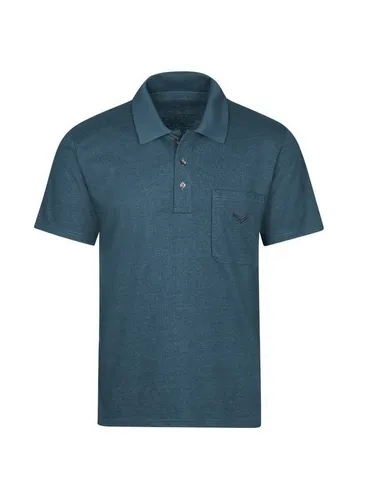Trigema Herren Poloshirt aus Single-Jersey - Hochwertiges Poloshirt aus DELUXE-Single-Jersey, klassischer Schnitt mit Kragen und Knopfleiste, ideal für Freizeit und Business.