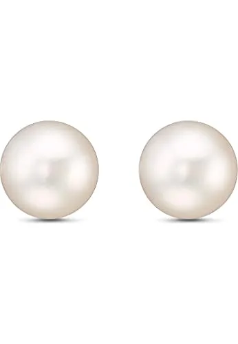 CHRIST Damen-Ohrstecker aus 925er Silber mit Süßwasserperle - Ohrringe für Damen aus rhodiniertem 925er Silber, ideal für elegante Anlässe und perfekt als Geschenk in der original CHRIST Geschenkbox.