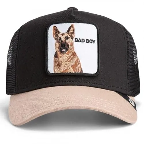 Goorin Bros. The Bad Boy Trucker Cap - Schäferhund Design - Stylische Trucker Cap für Unisex Erwachsene, atmungsaktiv und verstellbar. Ideal für Freizeitaktivitäten im Frühling, Sommer und Herbst. Perfekt für Hundeliebhaber!