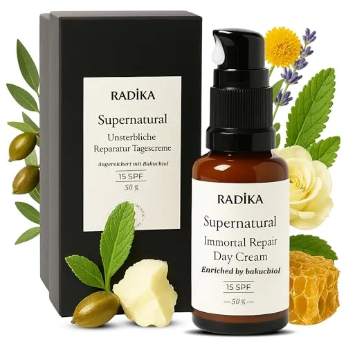 Produktbild Natural Repair Gesichtspflege & Repair Creme | Immortal Blume | Tag | Feuchtigkeitsspendend | Fleckabweisend | Ton ausgleichend | Supernatural