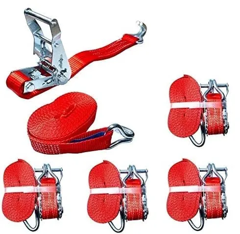 2000kg 4m 1000 kg 1t 2t Profi Spanngurt 2 teilig zweiteilig Ratschengurt Zurrgurte DIN EN 12195-2 4 x