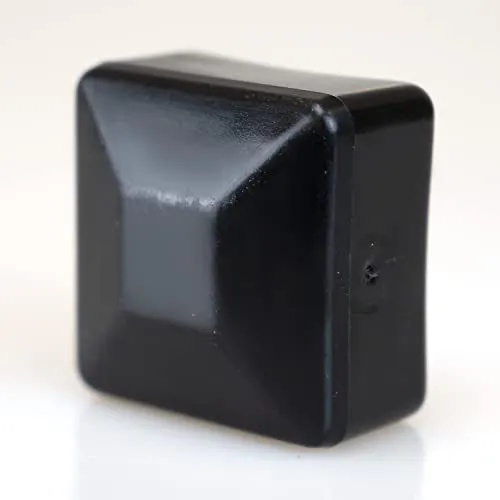 NAKA Quadratischer Endkappen PV Solarpanelen | Photovoltaik Montageschiene Zubehör Abdeckkappen | Solarmodul PV-Profil-Abdeckung zur Montage von Aluminiumprofilen Schwarz 40 x 40 mm