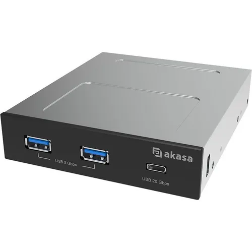 Akasa USB hub USB + 2x Type-C (USB-C, 3 Ports) (AK-ICR-36)