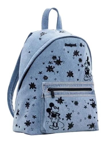 Desigual Mickey Sple Backpack Denim Dark Blue in blau von Desigual