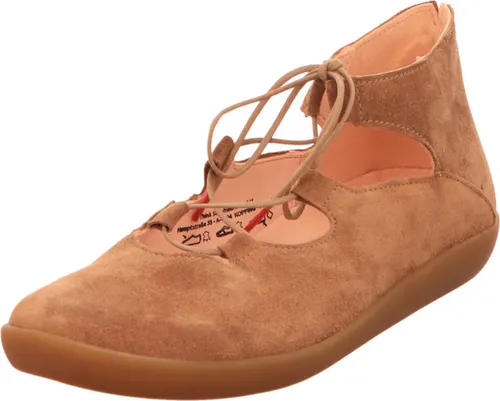 Think! Nature Schnürschuh braun 39,5 EU - Wanderschuhe aus hochwertigem Wildleder, ideal für komfortable Wanderungen mit einem stilvollen Design in der Farbe Oak.