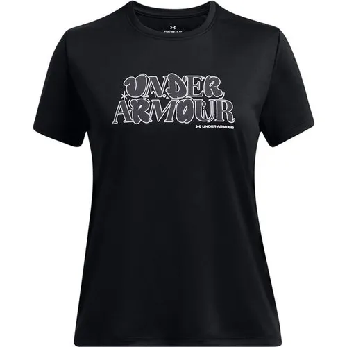 UNDER ARMOUR Kinder Shirt UA TECH WORDMARK SS - T-Shirts für Mädchen, aus atmungsaktivem UA Tech Material für optimalen Tragekomfort beim Sport und in der Freizeit.