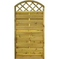 GartenLand Dichtzaun VARIO Gebogen mit Rankgitter 90x180 cm - Hochwertiger Dichtzaun Vario mit geschwungenem Rankgitter 90x180 cm, kesseldruckimprägniert für langlebigen Schutz. Ideal für stilvollen Sichtschutz und eine harmonische Gartenoptik.