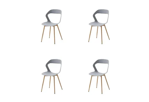 LuxusKollektion Esszimmerstuhl 4er Set – Skandinavisches Design in Grau