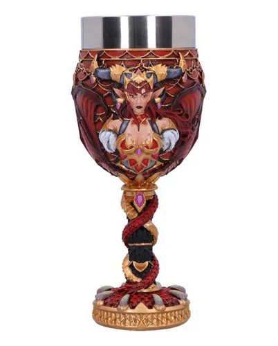World of Warcraft Alexstrasza Kelch 19,5 cm – Einzigartiges Sammlerstück - Der Alexstrasza Kelch aus World of Warcraft ist ein kunstvoll handbemaltes Sammlerstück, das Fans begeistert. Mit rostfreiem Edelstahleinsatz und edler Geschenkverpackung – perfekt für Fantasy-Liebhaber!