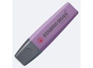STABILO® BOSS ORIGINAL Textmarker NatureCOLORS Wildflower, Keilspitze, Strichstärke 2-5 mm, Schreibfarbe violett, Anti-Dry-Out Technologie, 1 Stück