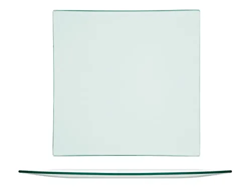 H&H 32147 Set mit 6 Tellern, satiniertes Glas, 30 x 30 cm von H&H
