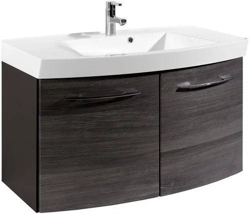 welltime Waschtisch Florida 100 cm, gebogen in grau von welltime