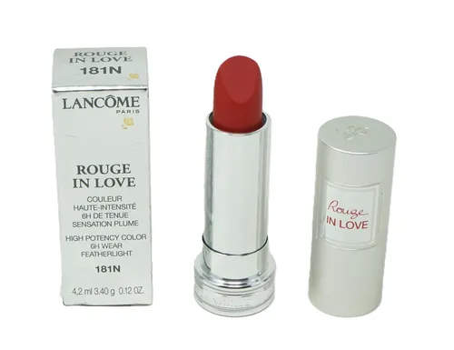 Lancome Rouge In Love Lippenstift 181N 4,2ml - Transparente Farbe - Hochwertiger Lippenstift mit transparenter Farbe für einen natürlichen Look. Ideal für den täglichen Gebrauch und sorgt für ein geschmeidiges Lippengefühl.
