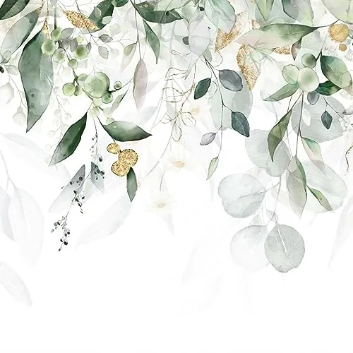 Muralo - 3D Tapete Vliestapete - Fototapete 3d Effekt - Blätter Motiv Tapete für Wohnzimmer Schlafzimmer Wandtapete - abstrakte Fototapete - Br. 520cm x Hö. 318cm