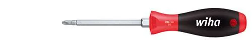 Wiha 00765 Werkstatt Kreuzschlitz-Schraubendreher PH 2 - Schraubendreher mit 100mm Klingenlänge, ideal für präzise Arbeiten und höchste Qualität nach DIN ISO 8764.