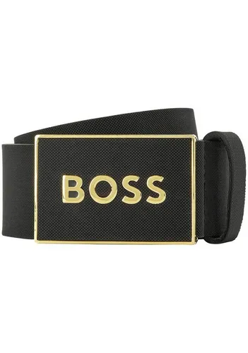 BOSS Herren Icon-S1_Sz40 Belt, Black2, 100 - Herren-Gürtel mit hochwertiger Verarbeitung, ideal für stilvolle Outfits und einen eleganten Look.