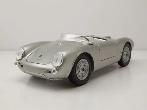 Maisto Porsche 550 A Spyder Modellauto 1:18 - Miniatur Motorfahrzeug-Modelle: Detailgetreues, lenkbares Modell mit beweglichen Türen und Motorhaube – perfekt für Sammler und Porsche-Fans.
