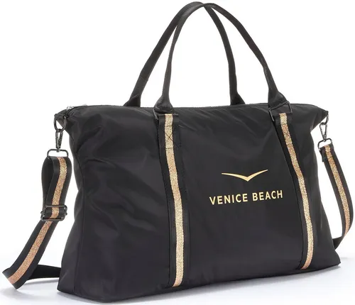 VENICE BEACH Sporttasche in Schwarz mit Glitzer