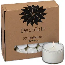 Teelichter Nightlights (50er Pack) - transparent