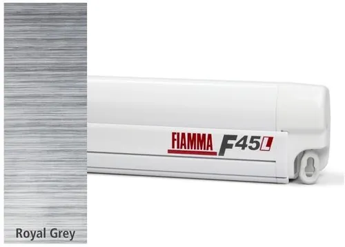 Fiamma F45L Markise weiß, 550cm, Royal Grey von Fiamma