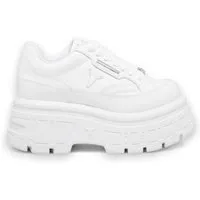 Windsor Smith – Weiße, klobige Leder-Sneakers – Swerve