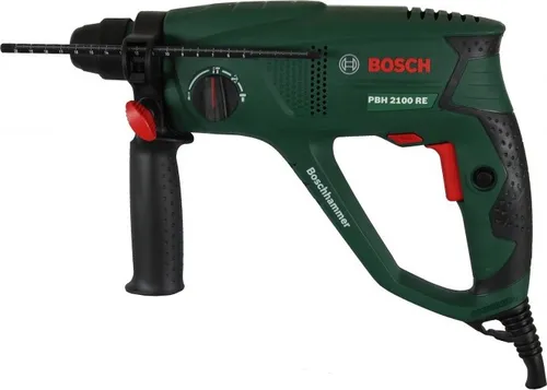 Bosch Bohrhammer PBH 2100 RE, 06033A9320 - Bohrmaschine mit leistungsstarkem 550 W Motor, ideal für präzises Bohren und Meißeln in Beton und Mauerwerk.