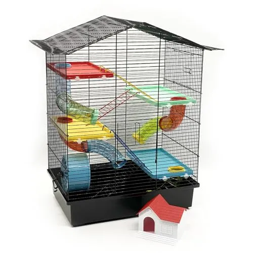 ZooPaul XXL Hamsterkäfig Nagerkäfig CH3 Zubehör Tunnelsystem Maus Hamster Käfig (bunt)