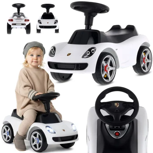 Kinder-Elektroauto, Porsche Carrera GT, weiß
