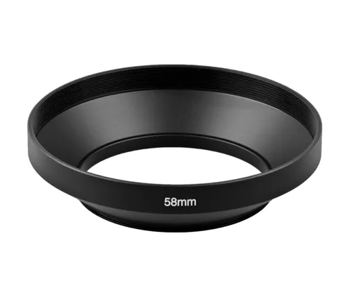 Aluminium Weitwinkel Gegenlichtblende 58mm Schraubgewinde