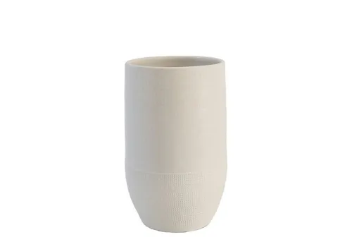 CreaFlor Home Lugo Keramikvase, Weiß, 30 cm - Elegante Keramikvase in Weiß, 30 cm hoch. Ideal für stilvolle Blumenarrangements und als dekoratives Element in jedem Raum.