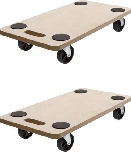  Rollbrett Transportrolle Möbelroller Roller Transporter 200kg 2Stück