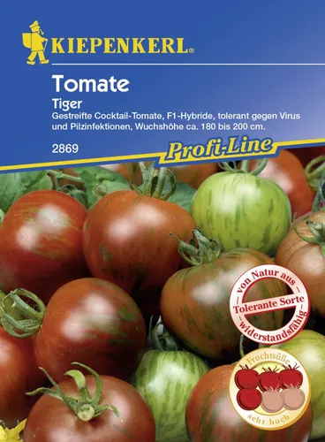 Kiepenkerl Tomate Tiger Solanum lycopersicum, Inhalt: 5 Korn