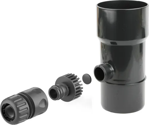 Regensammler Regenwassersammler Regenwasserrückgewinnung Filter Fallrohr Regen Ø 110 mm graphit