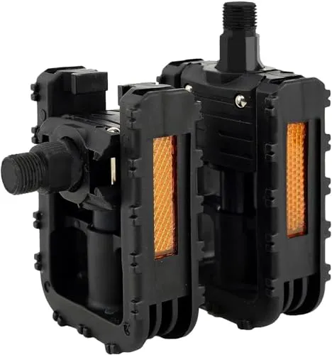 Klapppedale Fahrradpedale, Pedale Fahrrad Faltbar Mit Reflektoren, Kunststoff Fahrrad Flat Pedale Anti-Rutsch & Anti-Rost Fahrrad Klapppedale Für Meisten E-Bike, MTB, Mountainbike, Rennrad, Road Bike