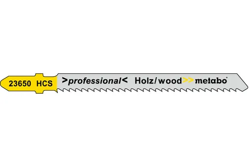 Metabo 5er SET Stichsägeblätter Holz professional 74 mm HCS passt Bosch 62365000