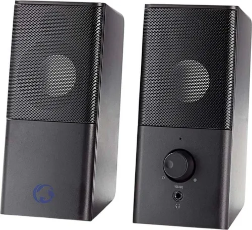 Nedis, Kompakte Stereo USB 2.0 Lautsprecher – Gaming & Büro, Schwarz